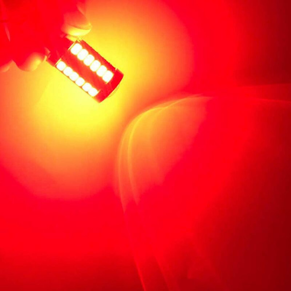 Punainen 1157 BAY15D P21/5W 5630 33SMD Auton LED-polttimot Canbus 900LM Super Kirkas takajarruvalo Sumuvalot Takavalo