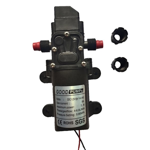 Dc12v selvansugende vandtryksmembranpumpe til campingvogn Rv båd 130psi A
