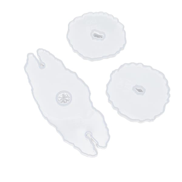 3 stk. Silikone Vinreolforme Let Afstøbning Multifunktionelle DIY Brikforme