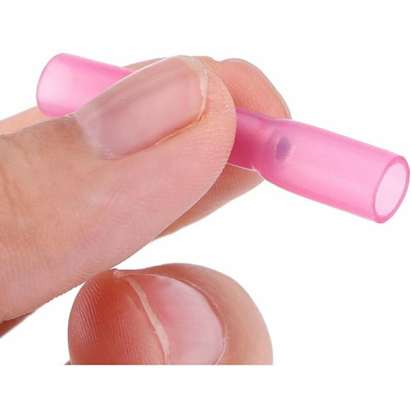 100 kpl 0,5-1,5 mm² Sähköliitin Kutistevesitiivis eristysholkki 22-16AWG Punainen,