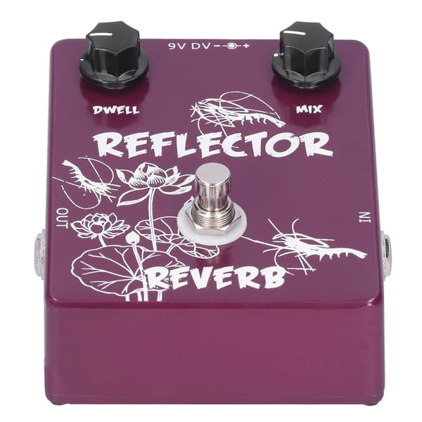 Spring Reverb Pedal Elgitarr Reflektor Effekt Aluminiumlegering Skal CP44