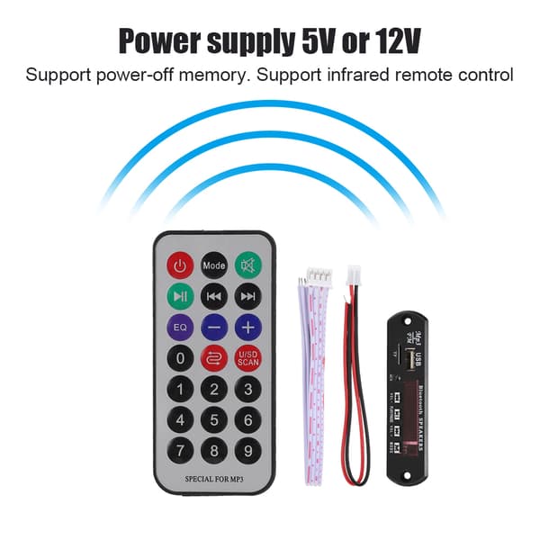 Bluetooth MP3 WMA WAV APE Lossless Music Decoder Board FM Radio USB Disk Reader