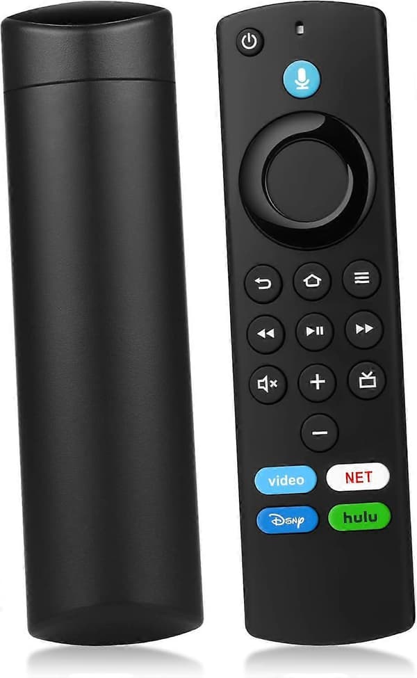 Ersättningsfjärrkontroll för Firestick Passar för Fire Smart TV Stick Lite/4K/4K MAX/4K Plus/HD, Smart TV 3:e generationen/TV Cube (1:a/2:a/3:e generationen)/TVs Stick (2:a/3:e)