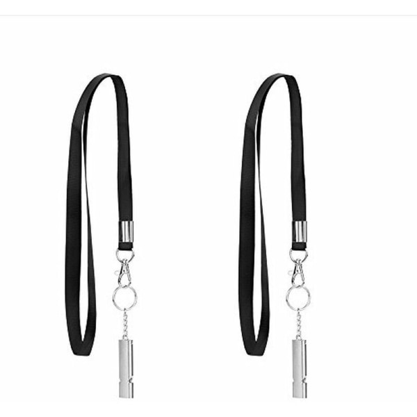 2-delad snörband Dual Frequency Fire Whistle Emergency Whistle Set