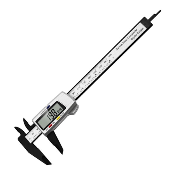 Digital Caliper 0-150 mm Precision Vernier Caliper Diameterinnstilling Diameter Måling Dybde