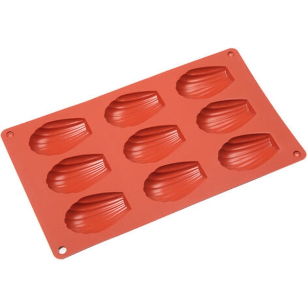 1 STK 9 hullers silikone Madeleine Forme Riflet kageform Modstandsform