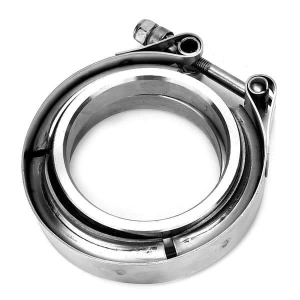 2,5 Tommer Turbo Udstødnings Down Pipe Rustfrit Stål V-Bånd Klemme 2 stk. Flanger Kit