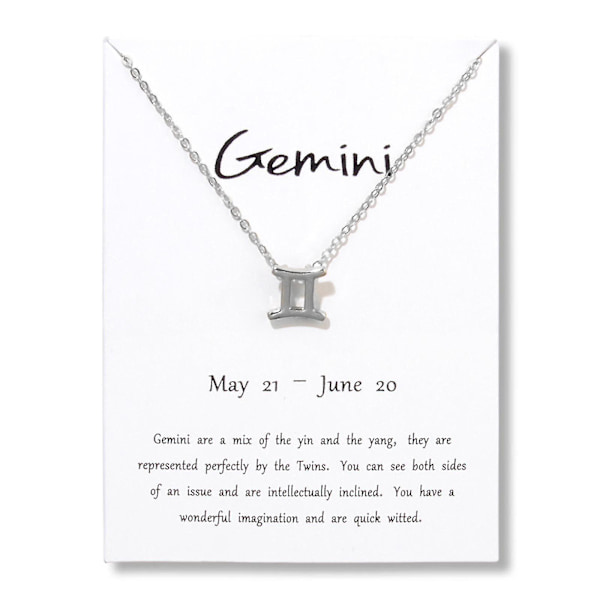 Tolv Constellation Lady halsband jul liten gåva hänge halsband prydnadsföremål
