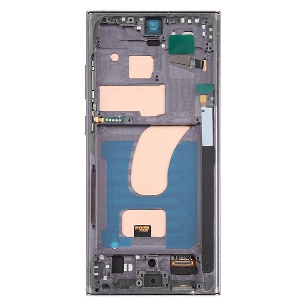 (Ny) För Samsung Galaxy S23 Ultra SM-S918B 6,72 tums TFT LCD-skärm Digitizer Komplett Enhet med Ram, Stöder inte Fingeravtrycksidentifiering