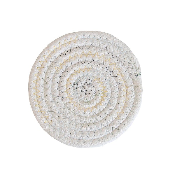 Bomullstråd isolerade bordstabletter, flätad anti-scald (6) 18cm