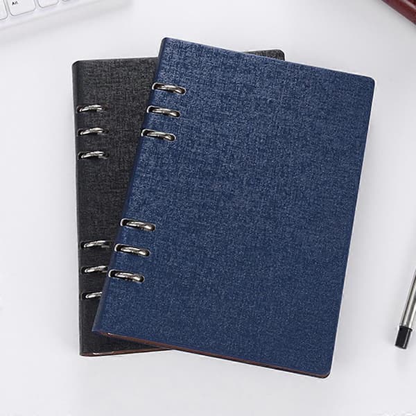 A5/A6 PU Notesbog Løsbladet Dagbog Forretningsjournal Planlægger Organizer 1