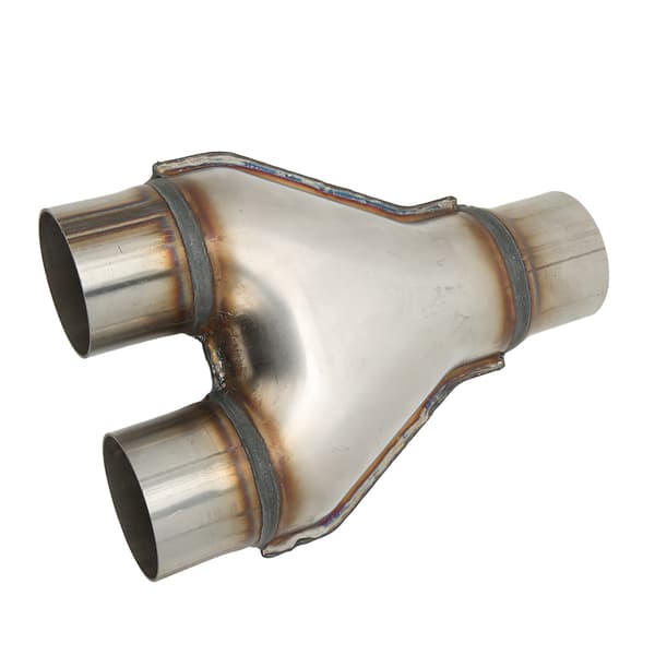 Universell Vattenrörsadapter Rostfritt Stål 1 Inlopp 2 Utlopp Y Form 76mm Innerdiameter