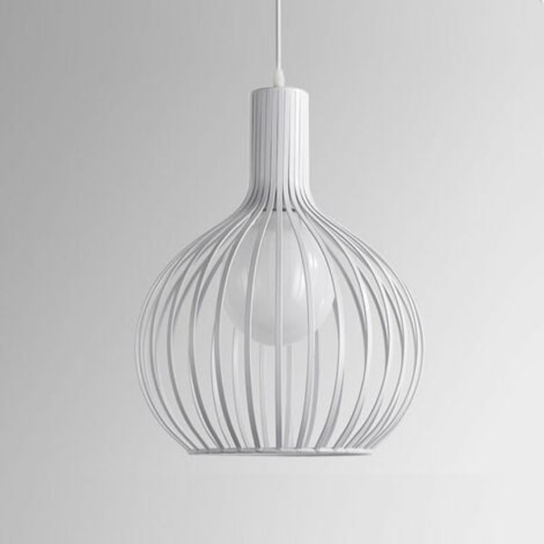 Industriell E27 Cage Pendel Lampe Lysekrone for Soverom Stue Bar Hvit - Bar - Hvit