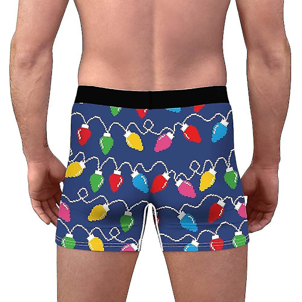 Christmas Boxers Shorts Truser Herre Stretch underbukser B M