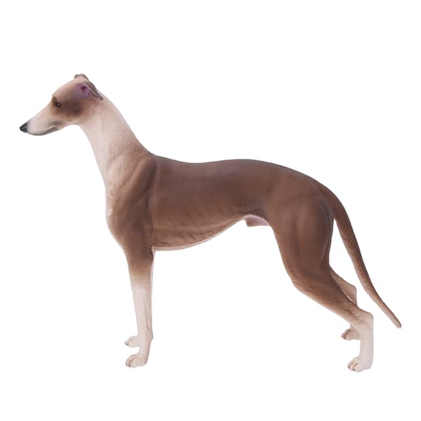 Brun Greyhound Simulationsmodel Skrivebordsornament Legetøjsgave til børn