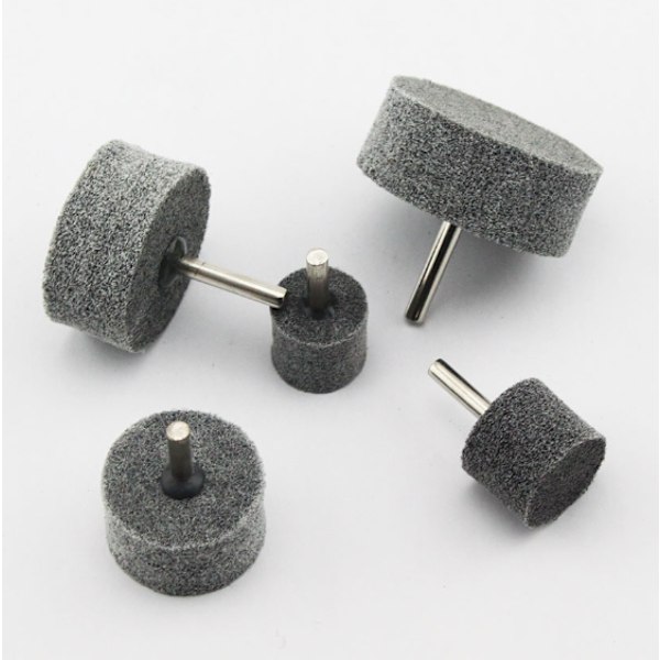 10 stk 6 mm skaft fiber slibehoved non-woven hjul nylon slibehoved (25mm*6mm),