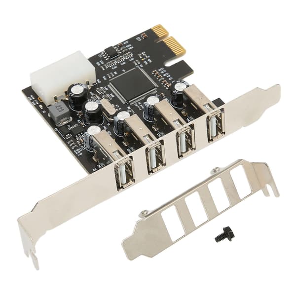 PCI E til USB Udvidelseskort Hub 4 USB2.0 Porte Understøtter Hot Plug Intern USB Hub til Windows 10 8 7 til Linux til OS X