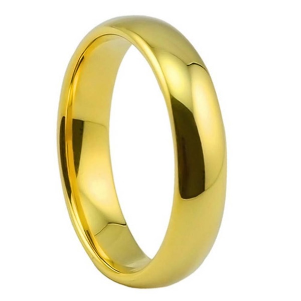 Muoti Unisex hieno kiillotuskupoli ruostumattomasta teräksestä sormus hääkorut Silver US 7