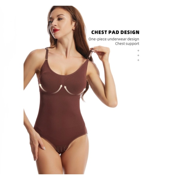 Shapewear til kvinder Rygfri Indbygget BH Body Shaper XL