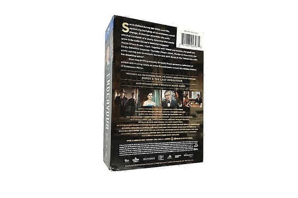 Endeavour: The Complete Series (Pilot + Sesong 1-9) DVD-samling, 20-disk sett, engelsk lyd med undertekster