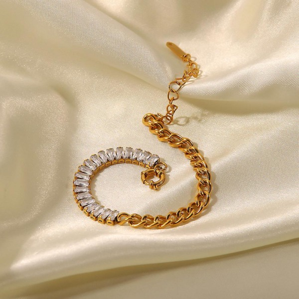 Armband Zircon Daily Outfit Metallic Element B1484