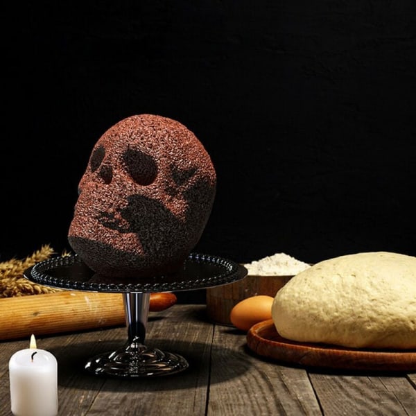 Stor Skull Cake Pan Haunted Baking Cake Form för Halloween och födelsedagsfest