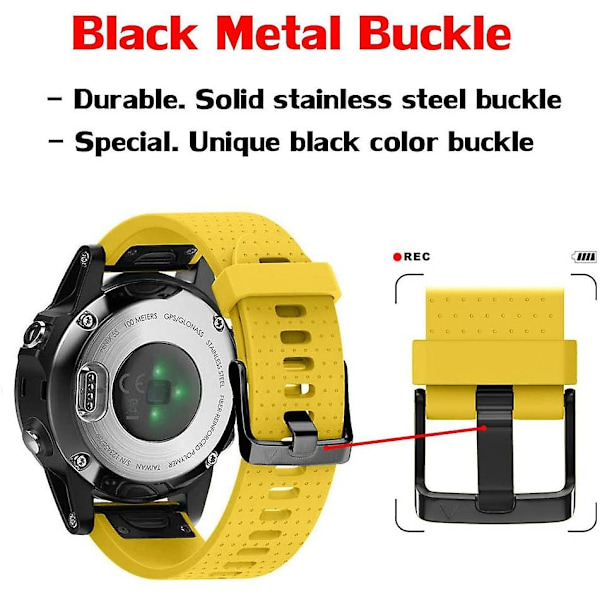20 mm bred silikon watch med snabb passform