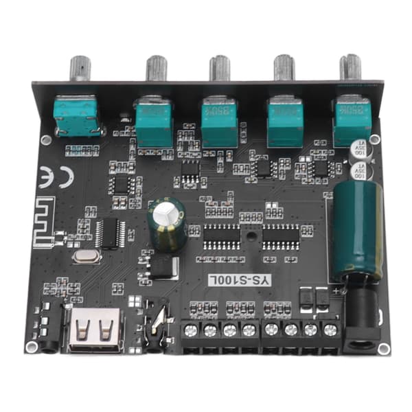 Bluetooth 2.1-kanals effektforsterkerkort 2x50W 100W APP-kontroll lydmodul