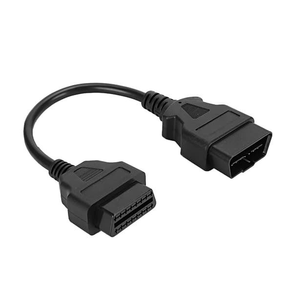 OBD 16-ben 0,3 m 0,98 ft han til hun forlængerkabel diagnostisk adapterstik
