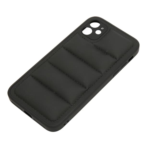 Svart Bomull Dun Stötsäker Slim iPhone 11 Skyddsfodral