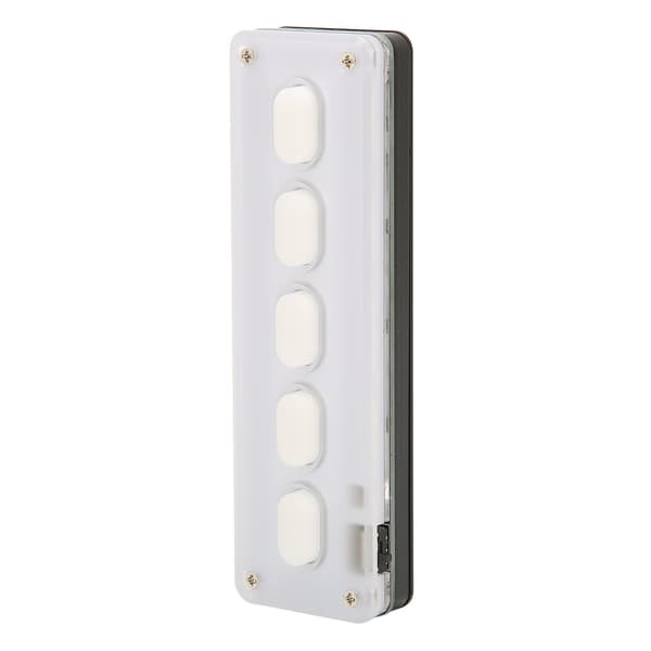 Programmerbar knappsats 5 tangenter Trådbunden USB Trådlös Bluetooth Dubbelläge Mini Silikon Tyst DIY Programmerbart speltangentbord Vit