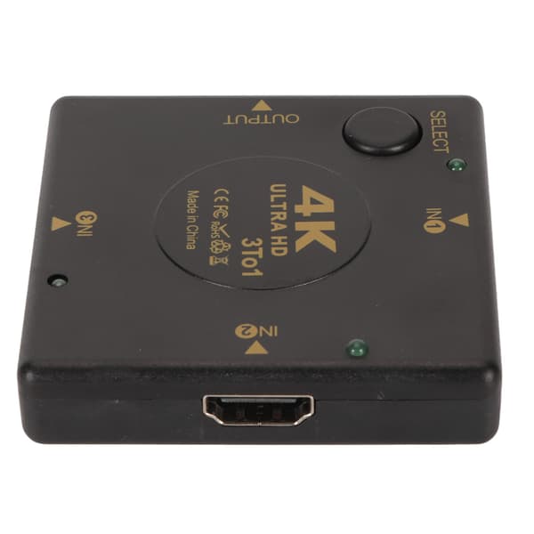 HDMI Switch 3 ind 1 ud 4K 3D Video Switcher til PC Spillekonsol TV Projektor