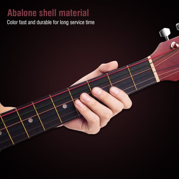 20 st 6 mm Inläggspunkter för Greppbräda Markörer för Gitarr Ukulele Bas Mandolin Banjo Dekor