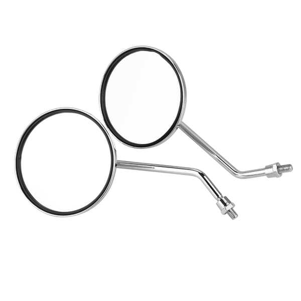 8mm Runda Motorcykel Backspeglar Par Vänster Höger Sida