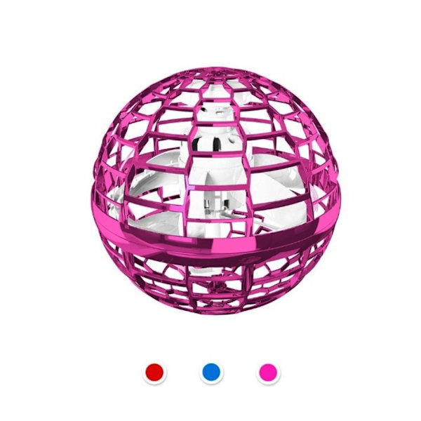 Flying Ball Boomerang Magical Drone Fly Spinner Legetøj Pink