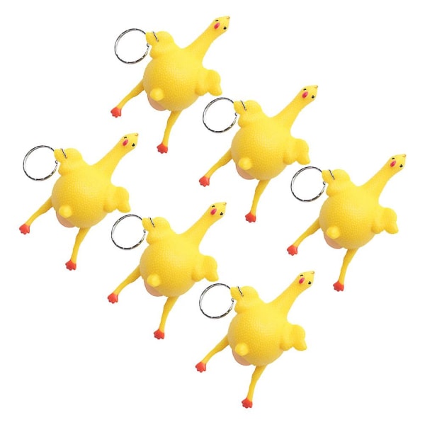 6 kpl Kanan muotoisia avaimenperät Luova sarjakuva avaimenperä Avaimen koristelu Aprillipäivän lahja tytöille lapsille