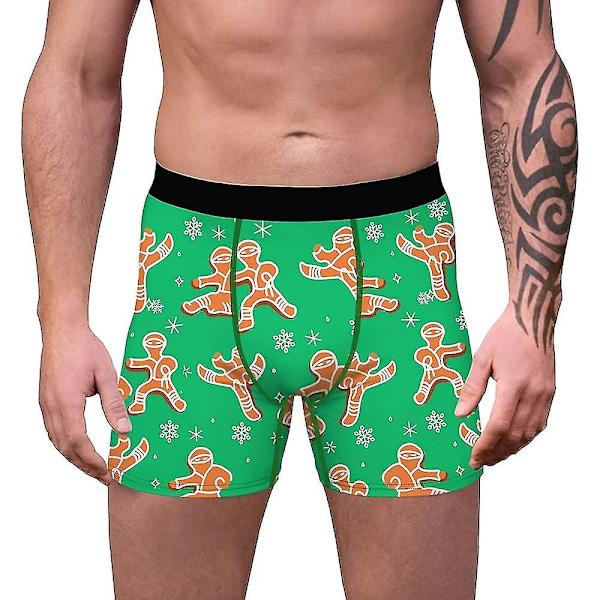 Jouluiset Bokserit Shortsit Alushousut Miesten Joustavat Alushousut F XL