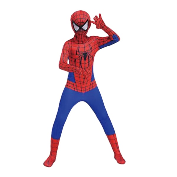 Spider Costume Outfit Cosplay børnedragt til hele kroppen 100-110cm