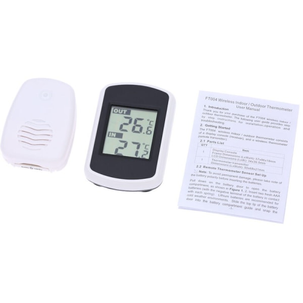 Elektronisk digital termometer Utomhustermometer Miljömätning Trådlös digital LCD-tidtestare