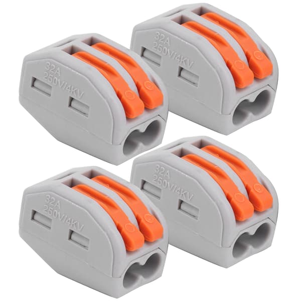 100 stk. Push Wire Connector Quick Connect Terminal Block Parallel Device PCT-212