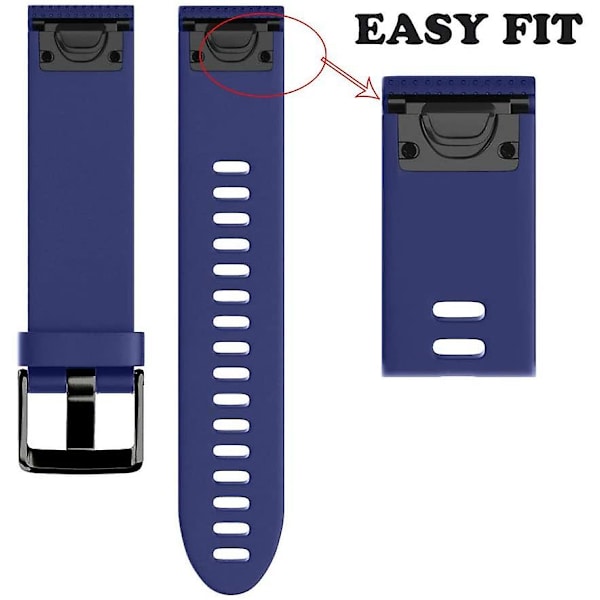 20 mm bred silikon watch med snabb passform