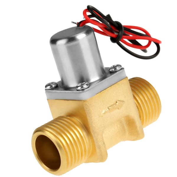 DC 4.5V 12-tums vattenflödespuls elektromagnetisk mässingsmagnetventil