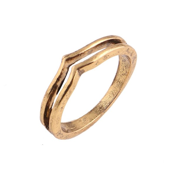 7 stk Vintage Kvinner Hule Carving Lotus Flower Waterdrop Knuckle Midi Ringer Sett Rose Gold