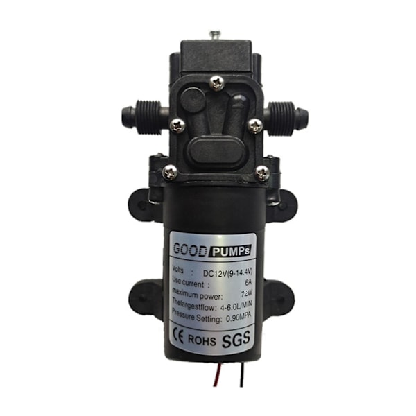 Dc12v självsugande vattentrycksmembranpump för husvagn Rv båt 130psi C