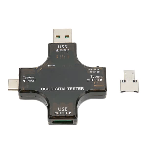 USB C Jännite Virta Testeri LCD-näyttö Suuri Tarkkuus 3.6‑32V 0‑5.1A Micro USB Type C Värillinen Testeri