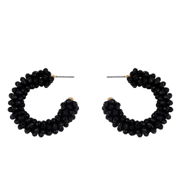 Øredobber Vintage Zircon Geometry Stud Motesmykker Ac9833 Black