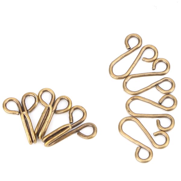 Pels krokfester - pakke med 10 (bronse)