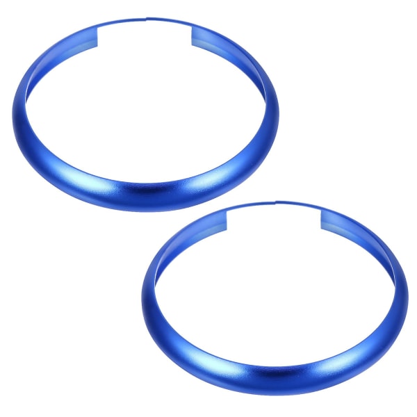 2 stk Nøglering Hjul Ringe Shell Nøglering Bil Vedhæng Kompatibel med Blue