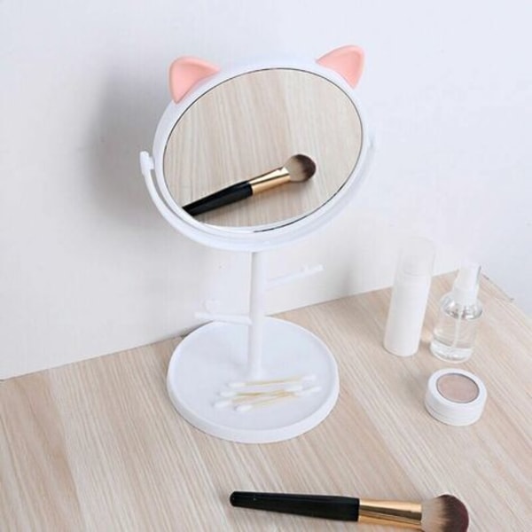 Grilliväline pyörivä peili meikkipeili kannettava työpöytä söpö prinsessapeili asuntola opiskelijapeili yksinkertainen meikki