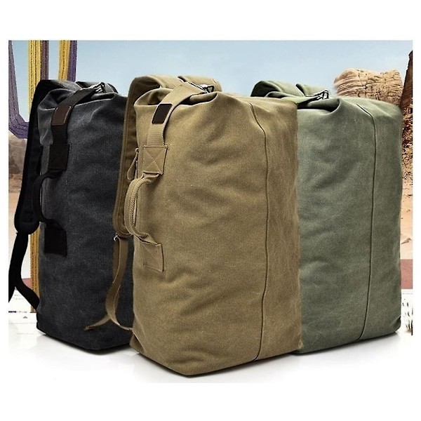 Ryggsäck Herrväska Utomhus Sport Bagageväska Reseryggsäck Vandringsryggsäck Fiskeryggsäck Campingväska Khaki Liten